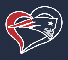 New England Patriots Heart Logo custom vinyl decal