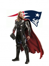New England Patriots Thor Logo heat sticker