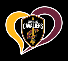 Cleveland Cavaliers Heart Logo heat sticker