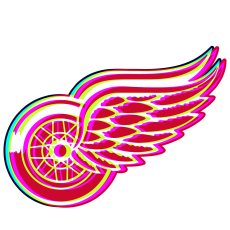 Phantom Detroit Red Wings logo heat sticker