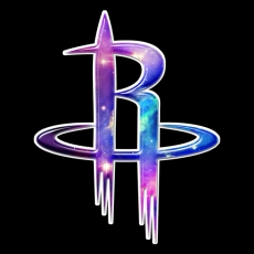 Galaxy Houston Rockets Logo heat sticker