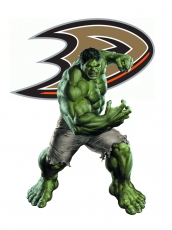 Anaheim Ducks Hulk Logo heat sticker