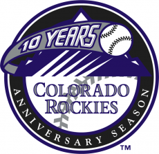 Colorado Rockies 2002 Anniversary Logo custom vinyl decal