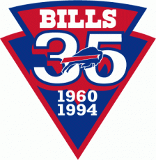 Buffalo Bills 1994 Anniversary Logo heat sticker