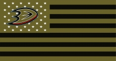 Anaheim Ducks Flag001 logo heat sticker