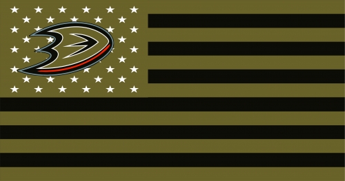 Anaheim Ducks Flag001 logo heat sticker