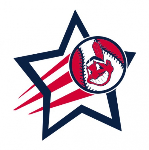 Cleveland Indians Baseball Goal Star logo heat sticker