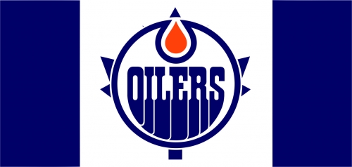 Edmonton Oilers Flag001 logo heat sticker