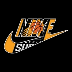 Phoenix Suns Nike logo heat sticker