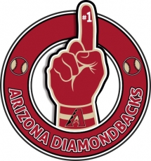 Number One Hand Arizona Diamondbacks logo custom vinyl decal
