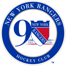 New York Rangers 2016 17 Anniversary Logo heat sticker