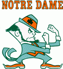 Notre Dame Fighting Irish 1963-1983 Mascot Logo 02 custom vinyl decal