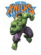 New York Knicks Hulk Logo heat sticker