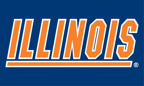 Illinois Fighting Illini 1989-2013 Wordmark Logo 04 heat sticker