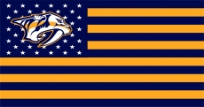 Nashville Predators Flag001 logo custom vinyl decal