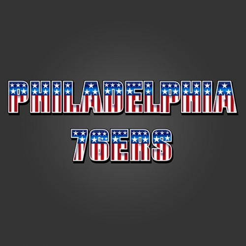 Philadelphia 76ers American Captain Logo heat sticker