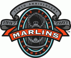 Miami Marlins 2007 Anniversary Logo custom vinyl decal