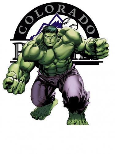 Colorado Rockies Hulk Logo custom vinyl decal