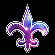 Galaxy New Orleans Saints Logo heat sticker