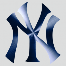 New York Yankees Stainless steel logo custom vinyl decal