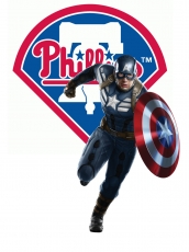 Philadelphia Phillies Captain America Logo custom vinyl decal