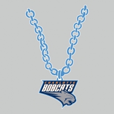 Charlotte Bobcats Necklace logo heat sticker