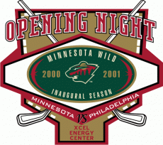 Minnesota Wild 2000 01 Special Event Logo heat sticker