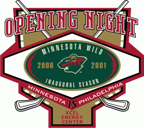 Minnesota Wild 2000 01 Special Event Logo custom vinyl decal