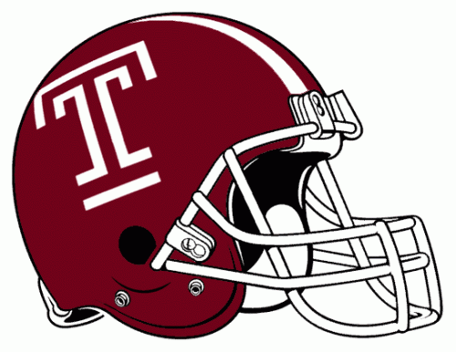 Temple Owls 1989-Pres Helmet Logo 01 heat sticker