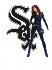 Chicago White Sox Black Widow Logo heat sticker
