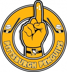 Number One Hand Pittsburgh Penguins logo custom vinyl decal
