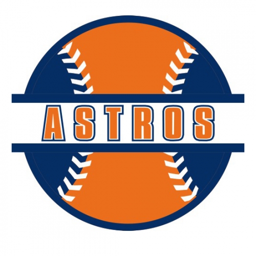 Baseball Houston Astros Logo custom vinyl decal