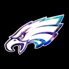 Galaxy Philadelphia Eagles Logo heat sticker