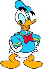 Donald Duck Logo 38 custom vinyl decal