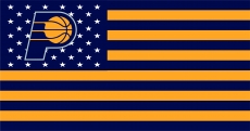 Indiana Pacers Flag001 logo heat sticker