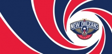 007 New Orleans Pelicans logo heat sticker