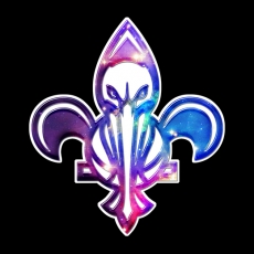 Galaxy New Orleans Pelicans Logo heat sticker