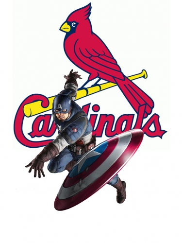 St. Louis Cardinals Captain America Logo custom vinyl decal