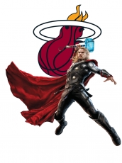 Miami Heat Thor Logo heat sticker