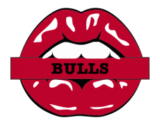 Chicago Bulls Lips Logo custom vinyl decal