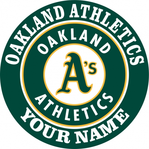 Oakland Athletics Customized Logo custom vinyl decal