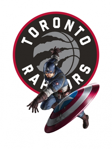 Toronto Raptors Captain America Logo heat sticker