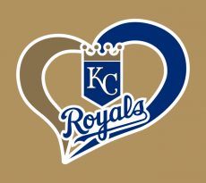 Kansas City Royals Heart Logo custom vinyl decal