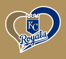 Kansas City Royals Heart Logo heat sticker