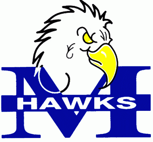 Monmouth Hawks 1993-2004 Primary Logo heat sticker