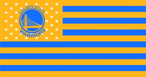 Golden State Warriors Flag001 logo custom vinyl decal