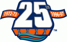 New York Islanders 1996 97 Anniversary Logo heat sticker