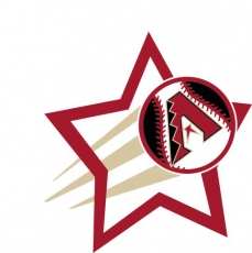 Arizona Diamondbacks Baseball Goal Star logo heat sticker