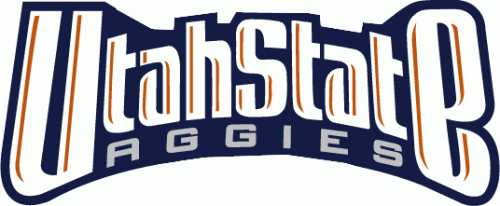 Utah State Aggies 1996-2011 Wordmark Logo heat sticker
