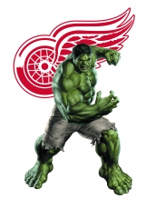 Detroit Red Wings Hulk Logo heat sticker